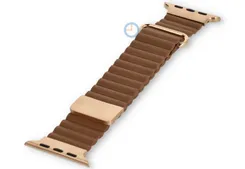 Leder Band mit Magnet für Apple Watch 41mm - braun
