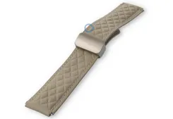 Magnetic watch strap luxury leather - 18mm - Cream