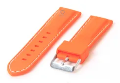 Watchstrap 24mm rubber orange
