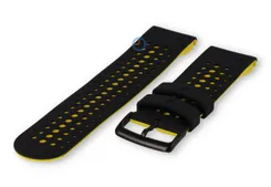 QuickFit 26mm strap - Garmin Fenix 7X - black/yellow