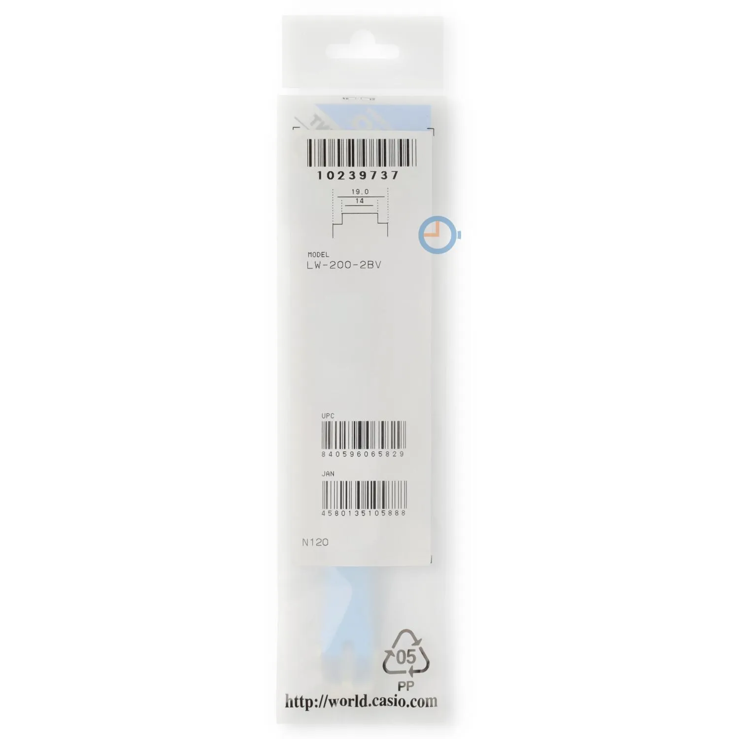Casio Uhrenarmband LW-200-2BV