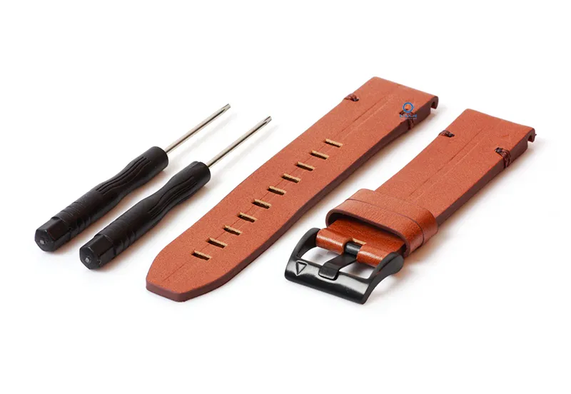Garmin Fenix 6/7 watchstrap brown leather