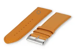 XL watch strap smooth leather - 28mm - mustard yellow