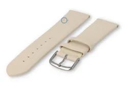 Seamless and smooth strap 22mm - cream-coloured