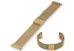 16mm mesh loop watch strap - gold magnetic