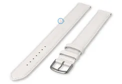 XXXL horlogeband (260mm) wit leer - 20mm