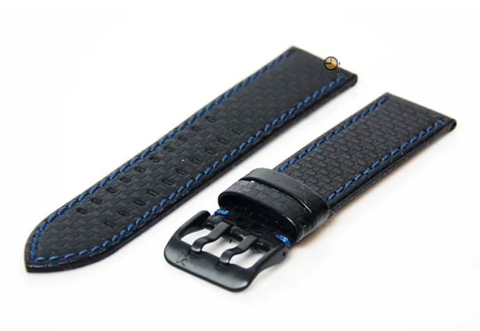 Watchstrap 18mm carbon black