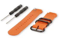 Universal watch strap for Garmin Forerunner 735XT - 22mm orange nylon
