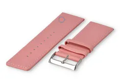 30mm watch strap smooth leather - light pink