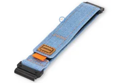 Light-blue denim Garmin Fenix wrist strap - 22mm - hook-and-loop
