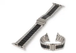 Apple watch Band Stahl Silber/schwarz - 38/40/41/42mm