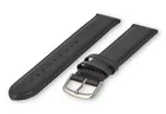 XL watch strap smooth leather - 22mm - darkgrey