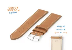 Watchstrap 22mm light brown