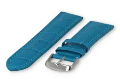 Strong calfskin watch strap - 26mm - turquoise