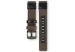 Coros Pace PRO horlogeband - nylon/leer - 22mm bruin