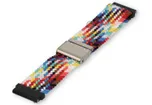 Waterproof elastisch bandje - 22mm - multicolor stof