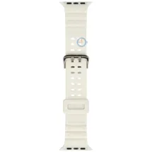 Casio style Apple watch strap - 45mm - White