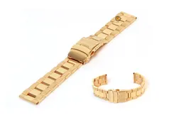 Uhrenarmband 20mm goud Stahl poliert (teilweise)