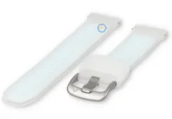 18mm watch strap Garmin Forerunner 45s - transparant/white
