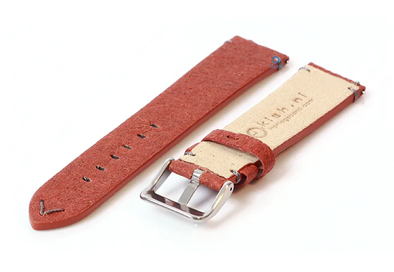 Vegan horlogeband 20mm bruin