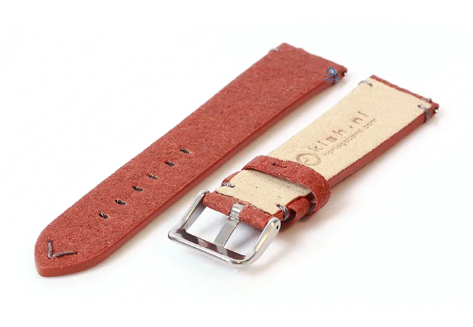 Vegan horlogeband 20mm bruin