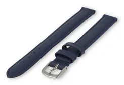 XL watch strap smooth leather - 12mm - dark blue