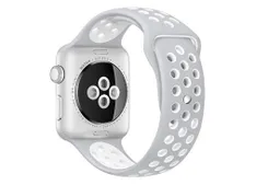 Ersatzband für Apple watch 42mm - Silikon grau/weiß