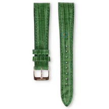 Universal 18mm green leather watch strap - Seiko
