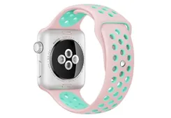 Ersatzband für Apple watch 42mm - Silikon rosa/blau