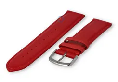 20mm watch strap smooth leather - dark red