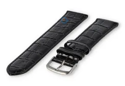 Lightly padded XL watch strap - 22mm - black
