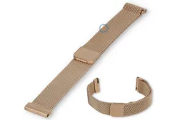 16mm mesh loop watch strap - rosegold magnetic