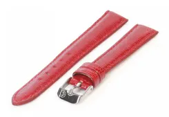 Watchstrap 22mm red lizard leather
