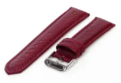Watchstrap 20mm classic burgandy leather