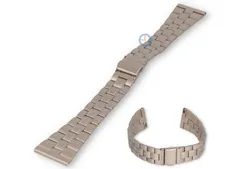22/18mm horlogeband mat staal - starlight