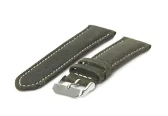Watchstrap 18mm green calf leather