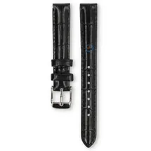 Universal 13mm black leather watch strap - Lorus