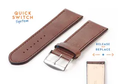 Watchstrap 24mm nut calf leather