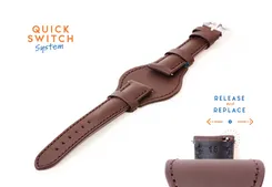 Watchstrap 18mm flieger brown