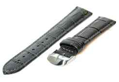 Watchstrap 16mm grey leather