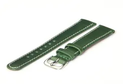 Watchstrap 12mm green leather