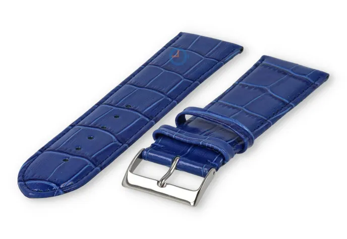 XL Calfskin watch strap - 26mm - royal blue