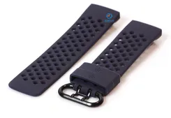 Fitbit Charge 3 perforated watchstrap darkblue