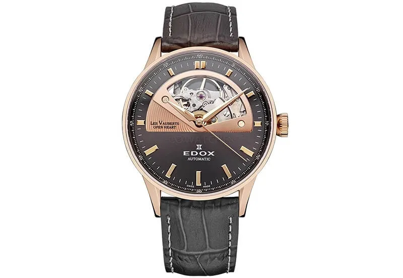 Edox Les Vauberts 85019 Uhrenarmband Schwarz