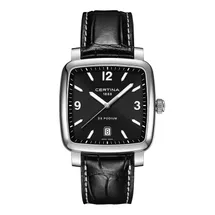Certina Band C0255101605700A 21/18mm schwarzes Leder ohne Schließe