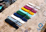 Horlogeband 22mm siliconen mintgroen