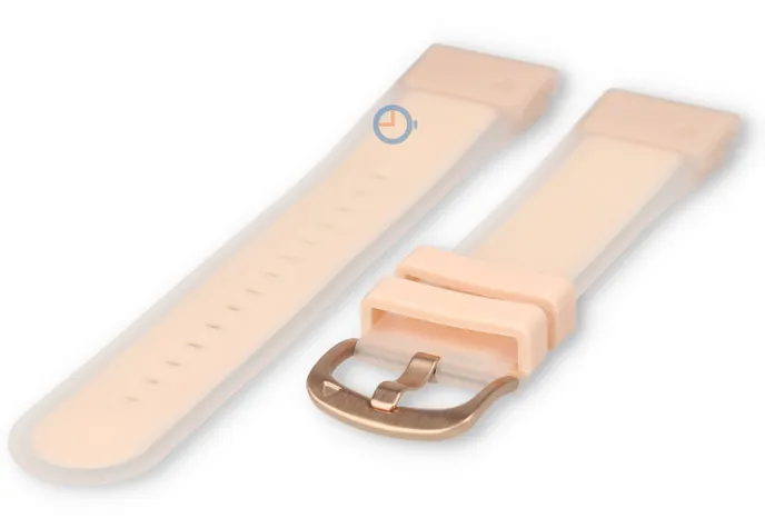 20mm bandje siliconen QuickFit - baby pink