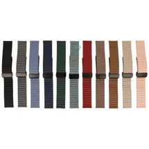 Magnetisch leren bandje - 22mm - denim groen