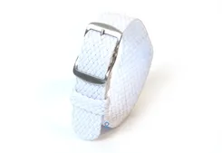 Perlon watch band 16mm white
