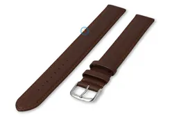 XXXL watch strap (260mm) dark brown leather - 20mm
